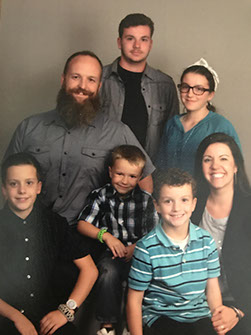 Our Pastor Jonathan and his family.
